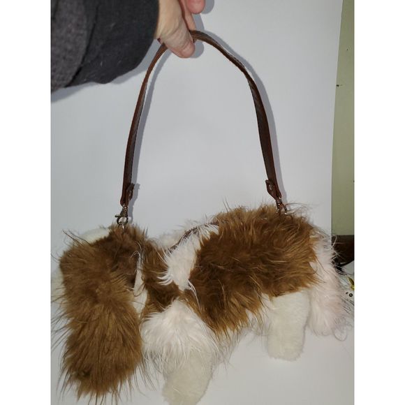 Puppy At Heart Women's Purse Handbag King Charles Spaniel Dog Plush Stuffed. - Picture 6 of 15